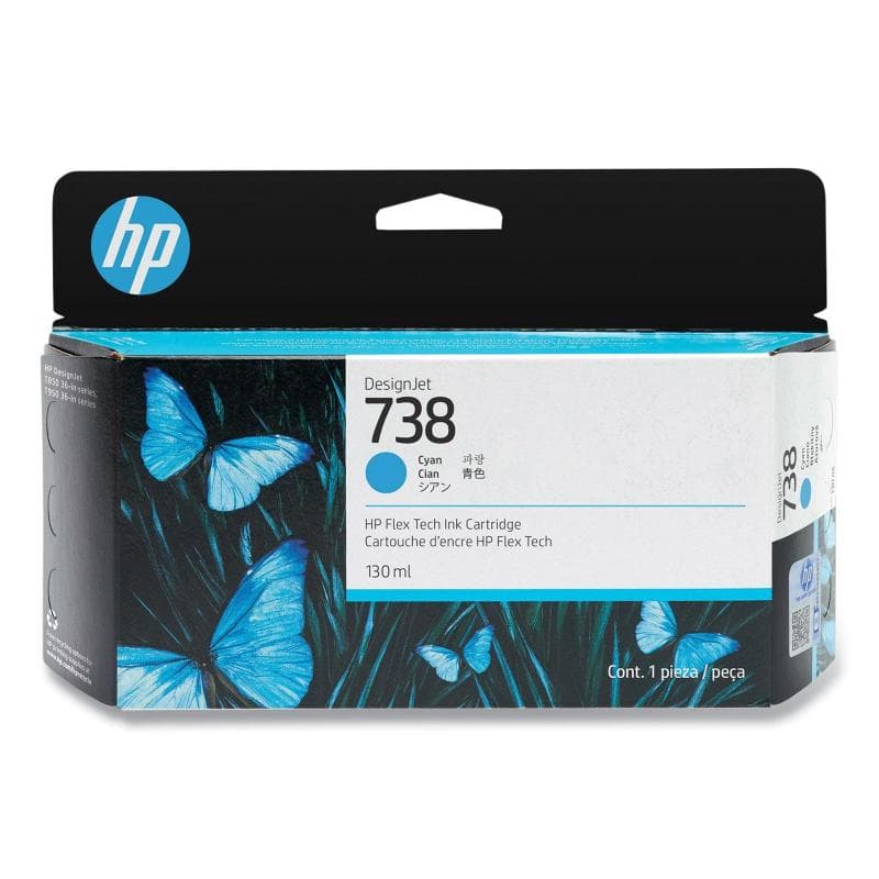 HP CARTUCCIA 738 CIANO 130ml ORIGINALE