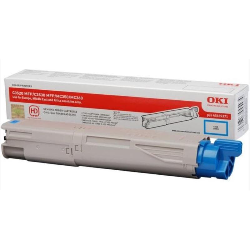 OKI TONER C3520MFP/C3530MFP/MC350/MC360 CIANO 2.5K ORIGINALE