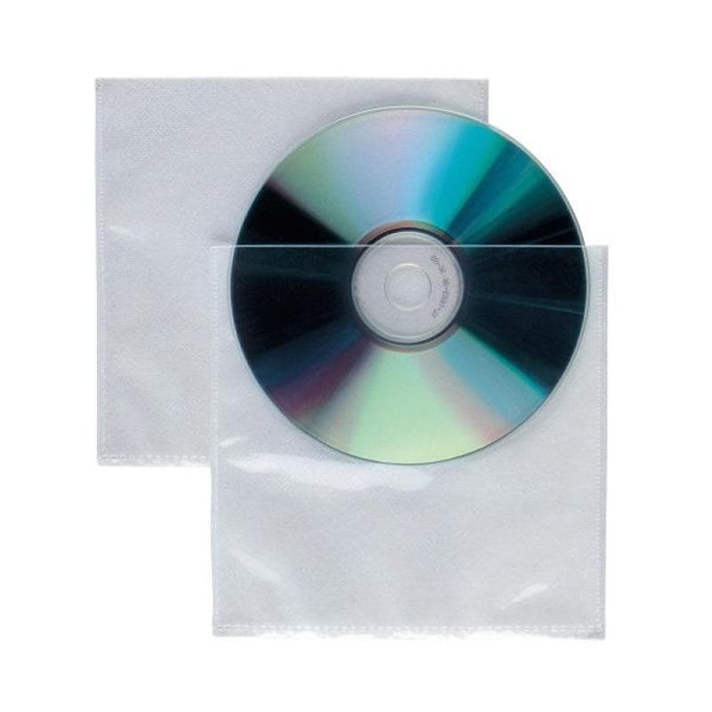 BUSTINE CD DVD DOPPIA con feltro interno  Conf.50pz