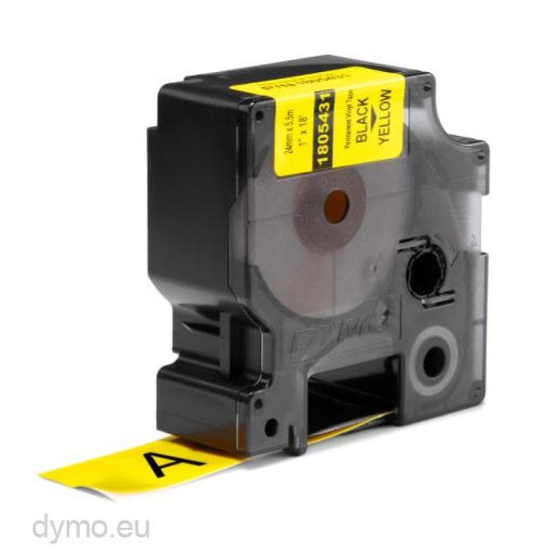 ETICHETTE STANDARD DYMO D1 NERO su BIANCO COMPATIBILE 12mm x 7mt (45013)