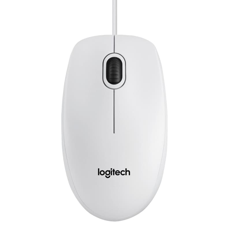 LOGITECH MOUSE B100 WIRED BIANCO