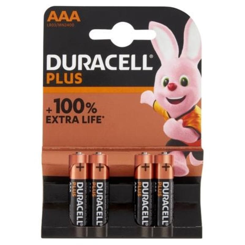 MINISTILO AAA ALCALINA DURACELL (MICRO / MN2400 / LR03 - 4ba) 1.5V PLUS