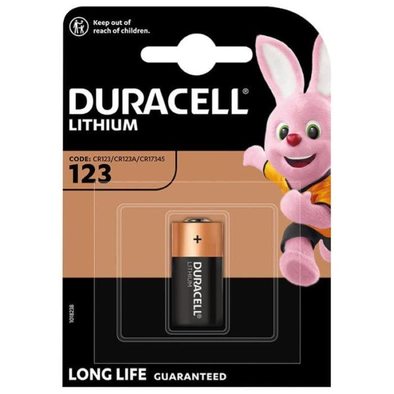 BATTERIA 123 LITIO DURACELL (DL123A / CR123A - 1ba) 3V