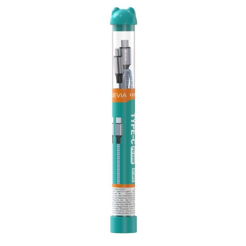 Devia Cavo Bubble Tipo-C - C 3A 60W Per carica rapida PD Nero - MINIMO 10