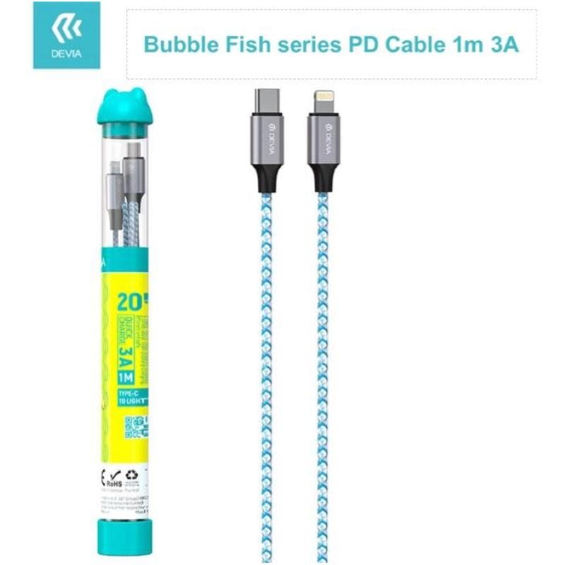 Devia Cavo Bubble Tipo-C - Lightning 3A 27W Per carica rapida PD - MINIMO 10pz