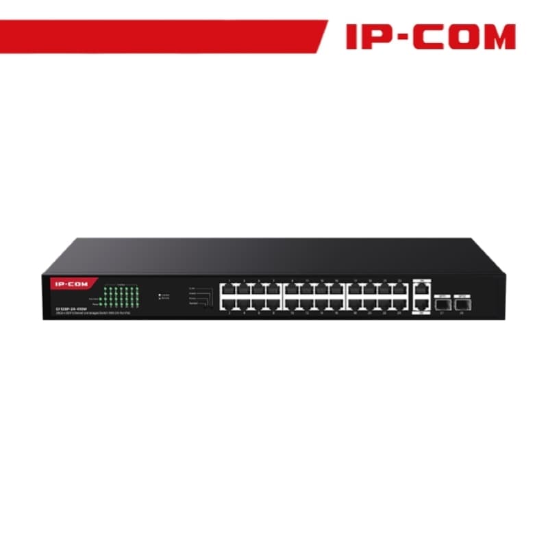 IP-COM 26GE+2SFP Ethernet Unmanaged Switch With 24-Port PoE