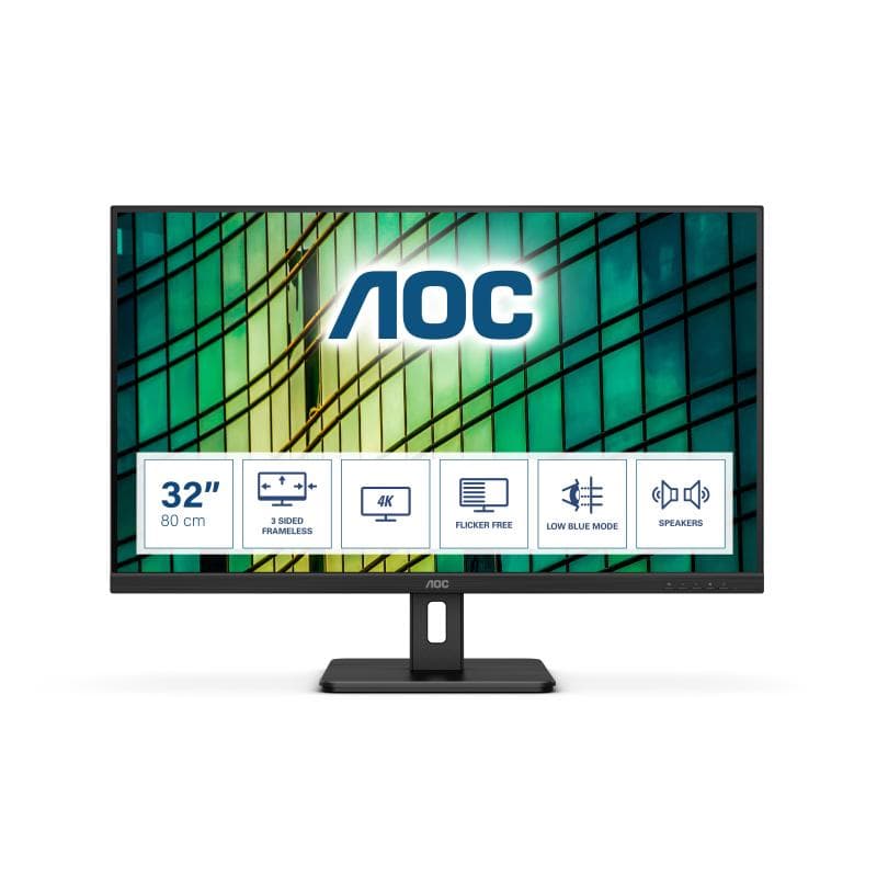 AOC MONITOR 31,5" LED MVA 16:9 4K UHD 4MS 350 CDM, DP/HDMI, MULTIMEDIALE