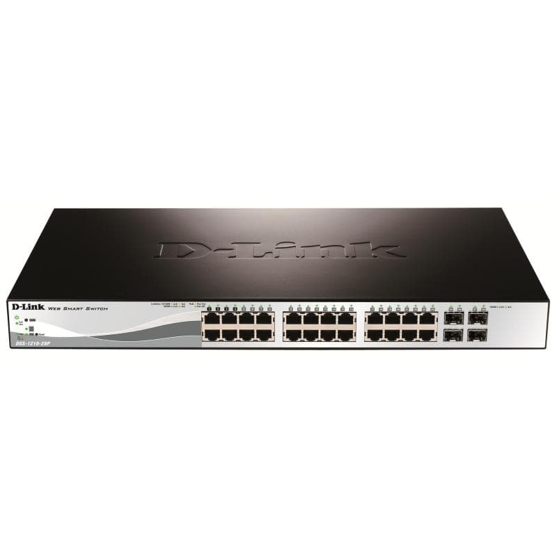 D-LINK SWITCH 24 PORTE GIGABIT POE + 4 PORTE SFP SMART+