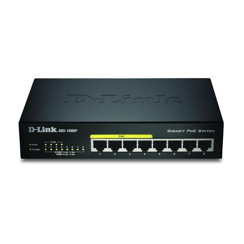 D-LINK SWITCH 8 PORTE GIGABIT 10/100/1000 DI CUI 4 POE