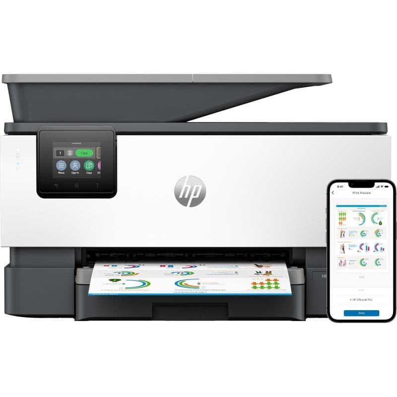 HP MULTIFUNZIONE OFFICEJET PRO 9120B, 20PPM, FRONTE/RETRO, ADF, USB/LAN/WIFI, 4 IN 1