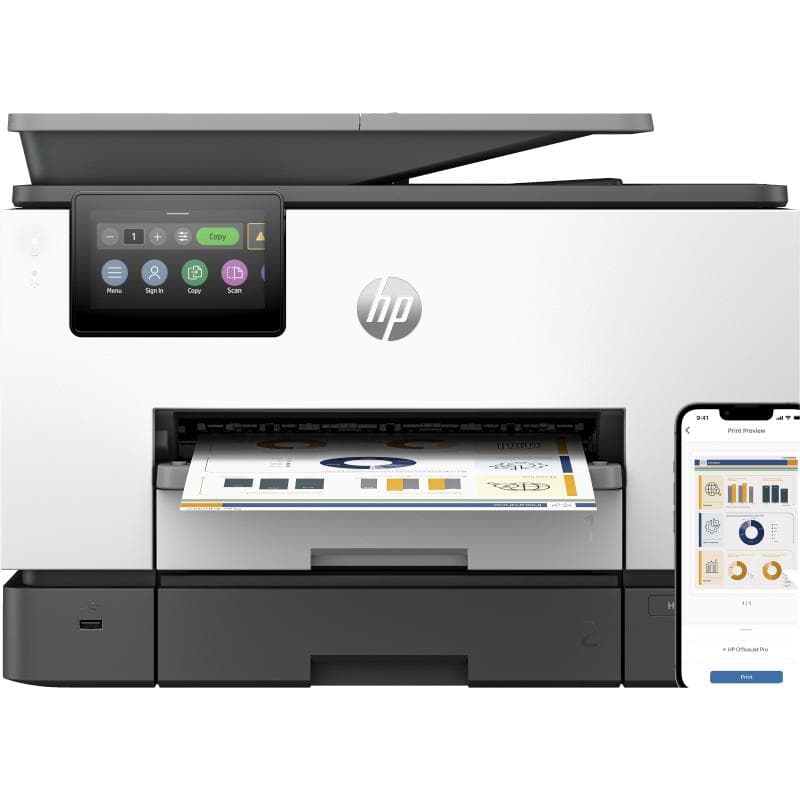 HP MULTIFUNZIONE OFFICEJET PRO 9130B, 39PPM, FRONTE/RETRO, ADF, USB/LAN/WIFI, 4 IN 1