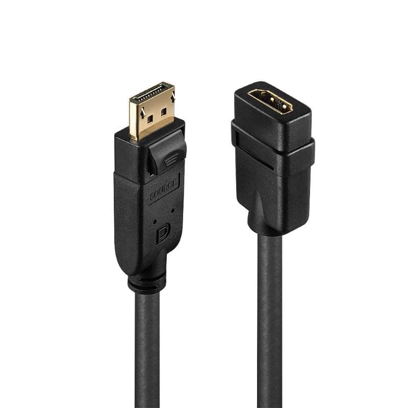 LINDY ADATTATORE CAVO DISPLAYPORT/HDMI, M/F, ATTIVO, 15CM