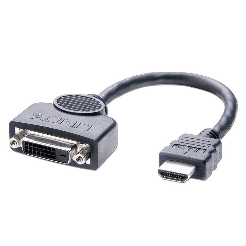 LINDY ADATTATORE CAVO HDMI/DVI-D, M/F, 20CM
