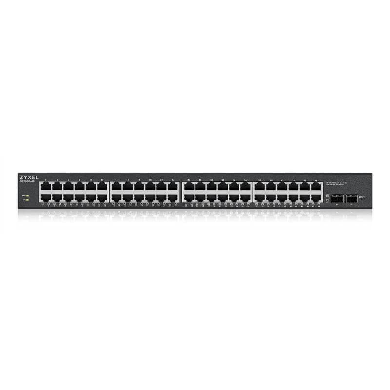 ZYXEL SWITCH WEB MANAGED 48X GB (24X POE EROG.FINO 170W), 2X SFP GB, RACK