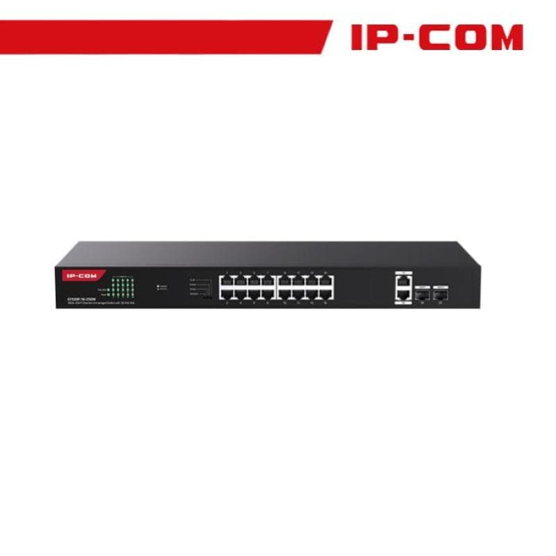 IP-COM 18GE+2SFP Ethernet Unmanaged Switch With 16-Port PoE