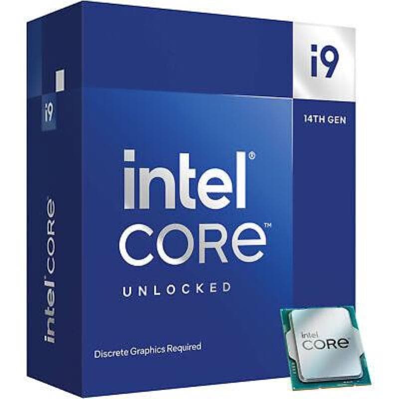 INTEL CPU 14TH GEN, I9-14900KF, LGA 1700, 3.2Ghz 24 CORE, 36MB CACHE BOX RAPTOR LAKE, NO FAN