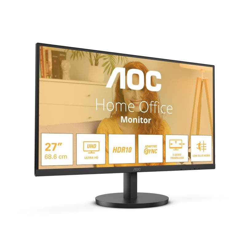 AOC MONITOR 27" 4K ULTRA HD IPS 16:9 4MS 300 CDM, DP/2HDMI