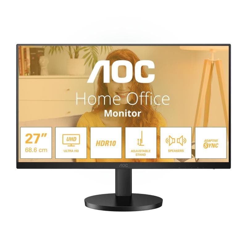 AOC MONITOR 27" 4K ULTRA HD IPS 16:9 4MS 350 CDM, DP/2HDMI