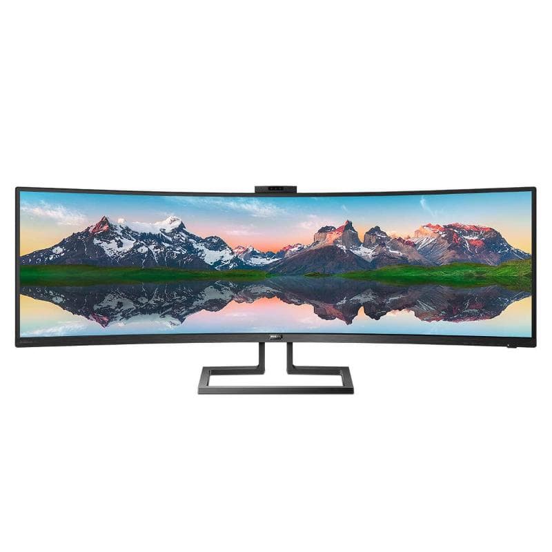 PHILIPS MONITOR CURVO 49" LED VA SUPERWIDE 32:9 5120X1440 5MS 450CDM, HDMI/DP/USB, WEBCAM, DOCKING STATION USB-C, MULTIMEDIALE