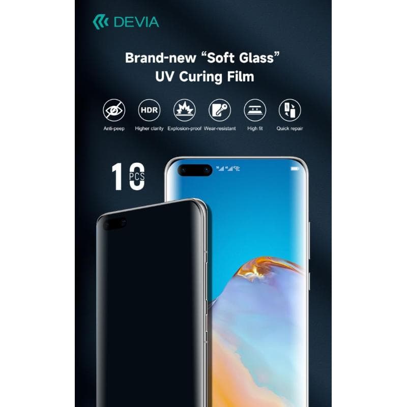 Devia Pellicole Privacy 0,3mm UV Durezza 6H Ideale schermi Curvi - MINIMO 10pz