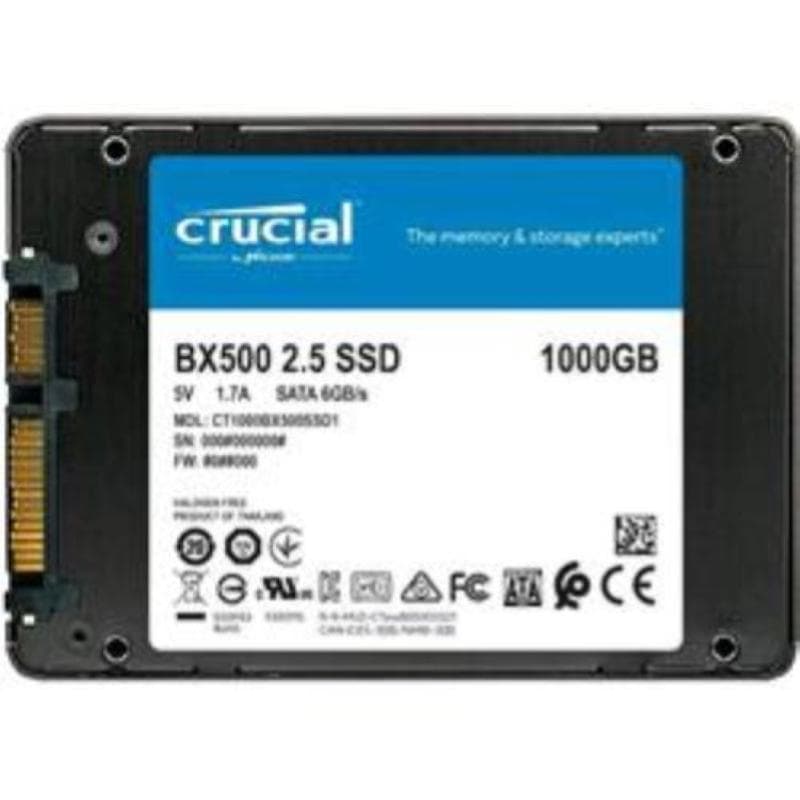 CRUCIAL SSD INTERNO BX500 1TB 2,5 SATA 6GB/S R/W 540/500