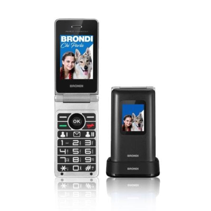 BRONDI CELLULARE AMICO PREZIOSO BLACK METAL