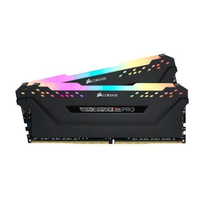 CORSAIR RAM VENGEANCE RGB PRO 32GB 2X16GB DDR4 3200 PC4-25600 C16 1.35V DESKTOP MEMORY - BLACK