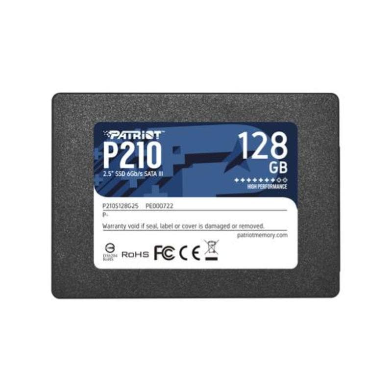 PATRIOT SSD INTERNO P210 128GB 2,5 SATA 6GB/S R/W 450/430