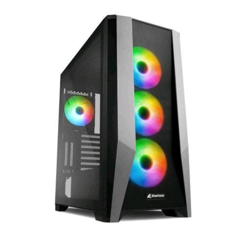 SHARKOON CASE TG7M RGB ATX VETRO TEMPERATO, 7 SLOT ESPANSIONE, 3X120MM FAN FRONT, 1X120MM FAN REAR
