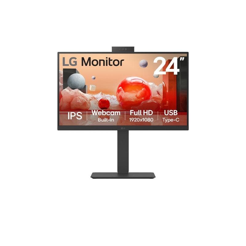 LG MONITOR 23,8" LED IPS 100Hz 16:9 FHD 5ms 250 CDM, WEBCAM, PIVOT, USB-C DOCK, DP/HDMI, MULTIMEDIALE