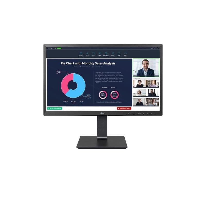 LG MONITOR 23,8" LED IPS 16:9 FHD 5MS 250 CDM, PIVOT, WEBCAM, USB-C HUB, DP/HDMI, MULTIMEDIALE