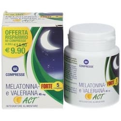 Melatonina Forte 5 Complex e Valeriana Act 45mg Compresse 11,4g