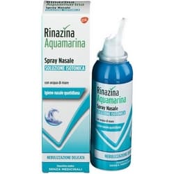 Rinazina Aquamarina Spray Nasale Isotonico Nebulizzazione Delicata 100mL