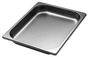 GST1/2P040  Contenitore Gastronorm 1/2 h40 mm in acciaio inox AISI 304