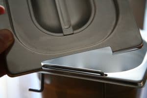 CPR1/1M Coperchio 1/1 in acciaio inox AISI 304 con spacco maniglie