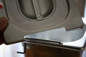 CPR1/4M Coperchio 1/4 in acciaio inox AISI 304 per Gastronorm con manigl