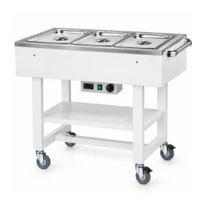CL2770NB Carrello legno bolliti-arrosti 3x1/1GN senza accessori 123x65x9