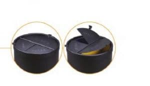 T770191 Coperchio per Gettacarte a 3 flussi