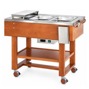 CL2770N Carrello legno bolliti-arrosti 3x1/1GN senza accessori 123x65x95