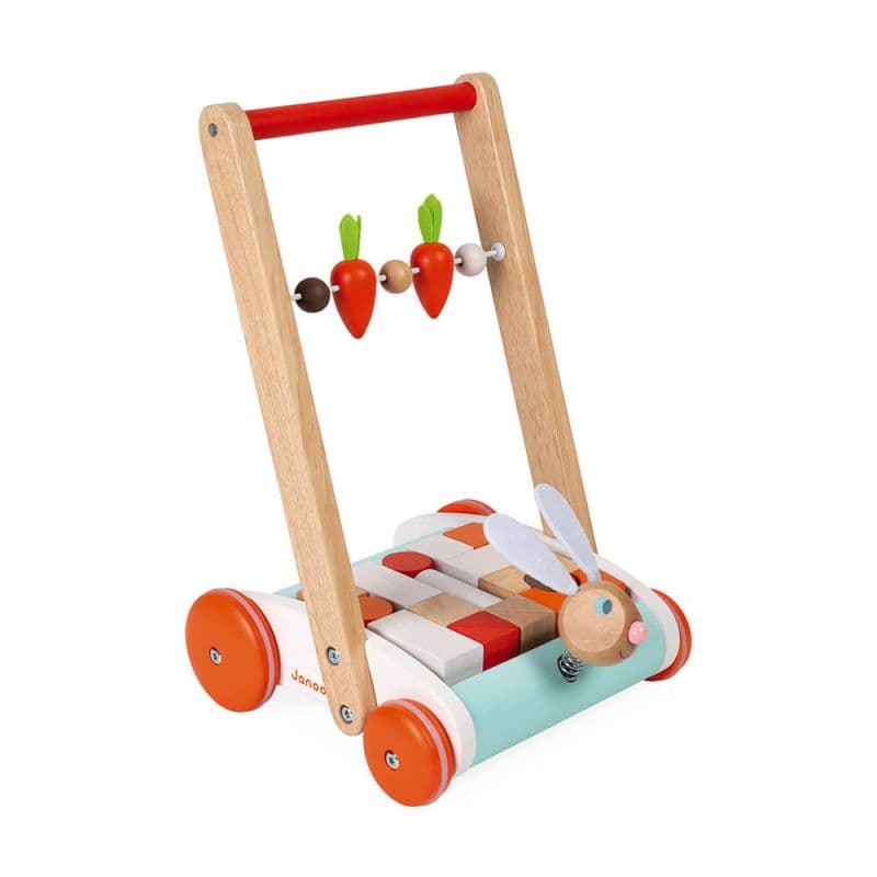 Carrello primi passi Janod Coniglio