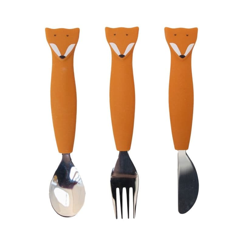 Set 3 pezzi posate Trixie in silicone