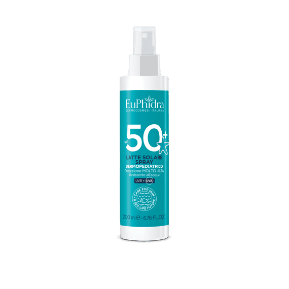 Latte Spray Solare Dermopediatrico Euphidra spf 50+