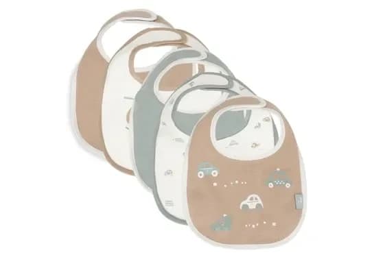 Bavaglini Jollein Jersey Impermeabili 5 Pezzi