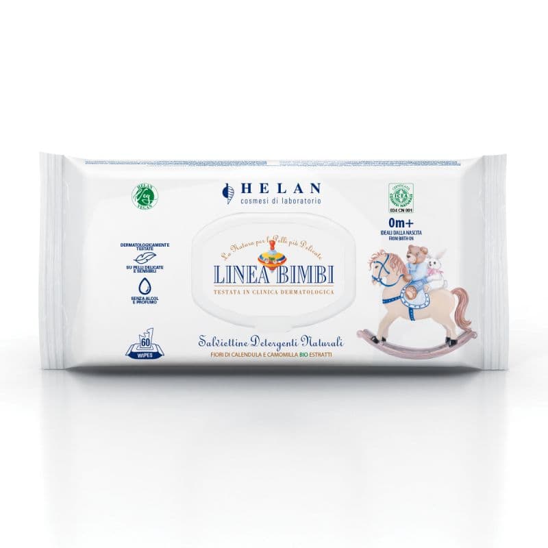Salviettine Detergenti Naturali Helan Linea Bimbi