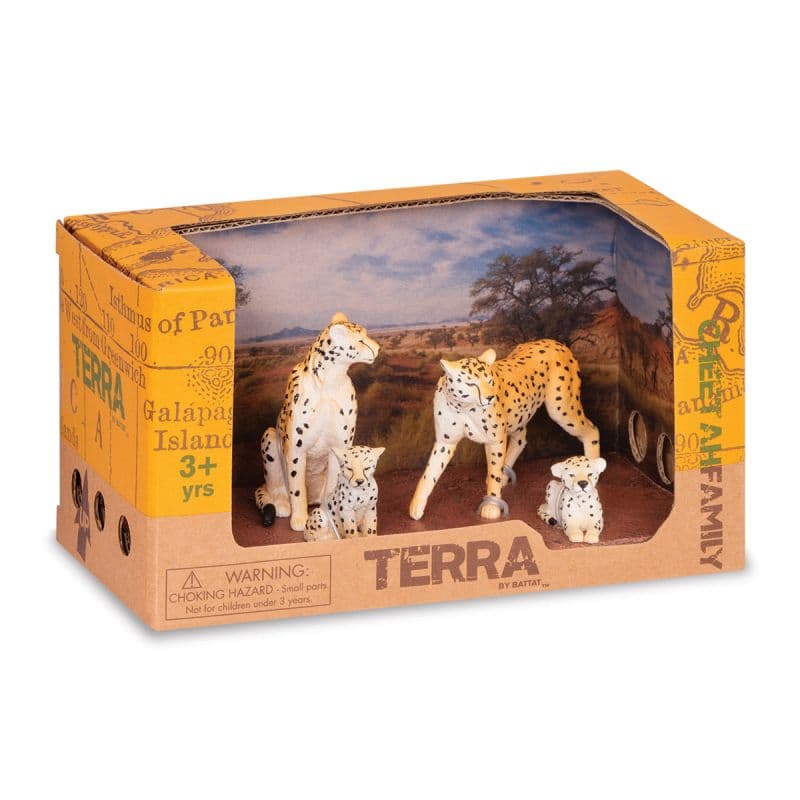Famiglia di ghepardi Terra