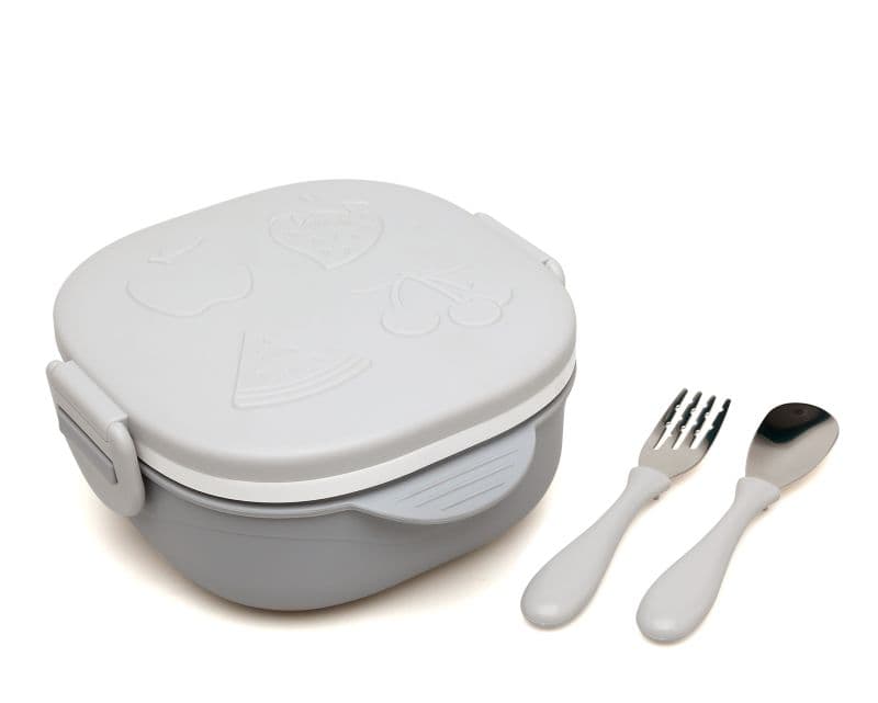 Lunch box Kiokids con set posate