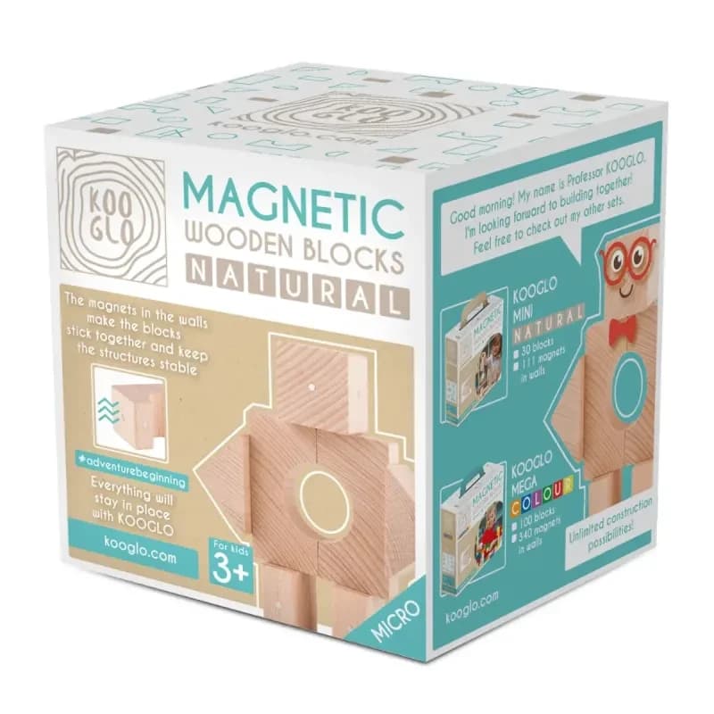 Set 7 pezzi magnetici in legno MICRO PROFI