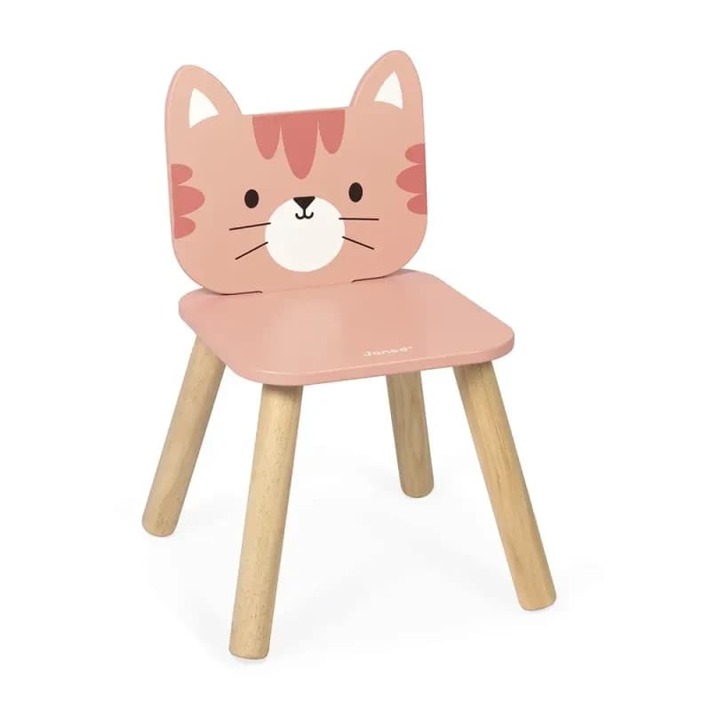 Sedia per bambini Janod a forma di gatto (legno)