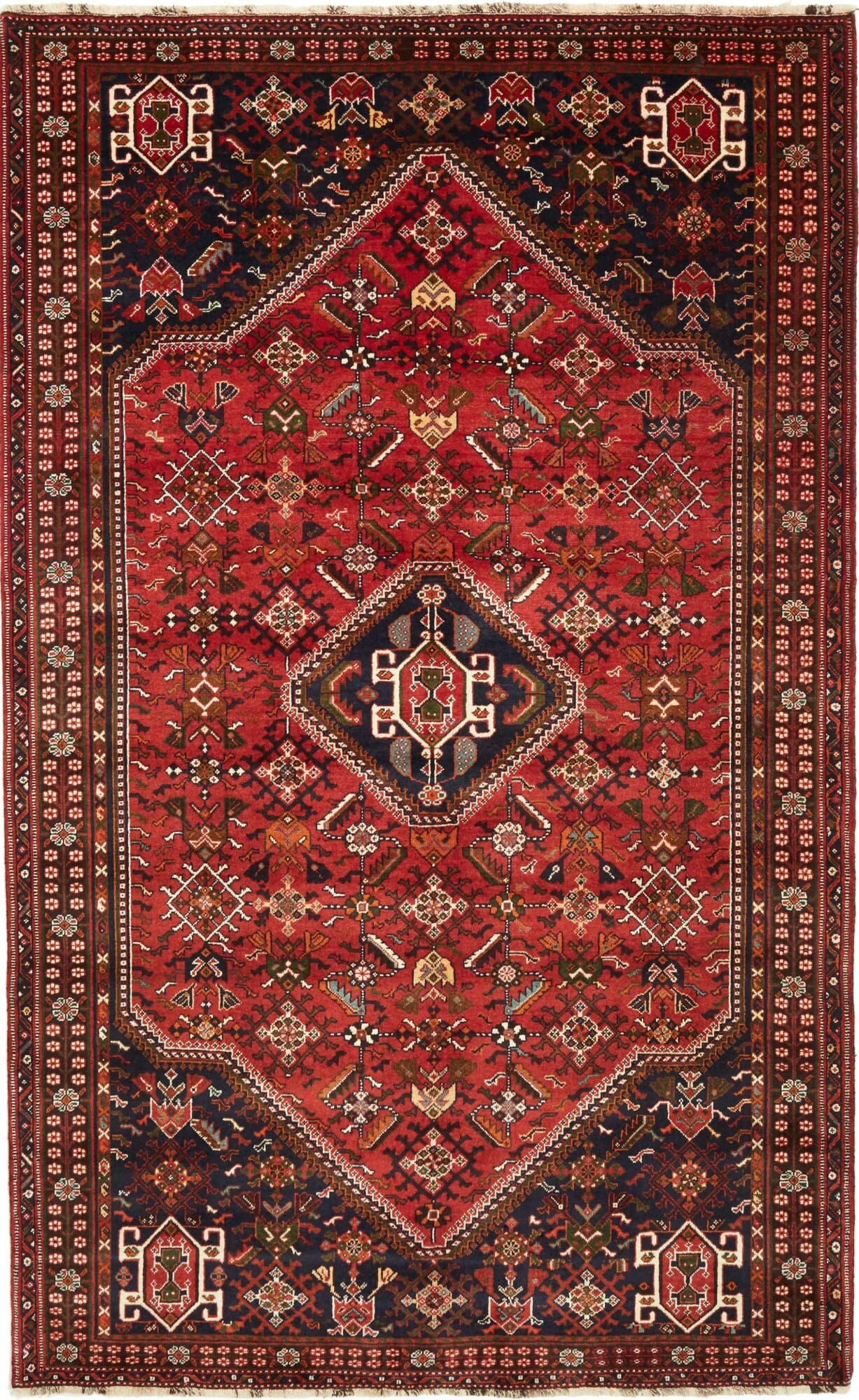 Geometrico Rosso Blu 160x262 Cm
