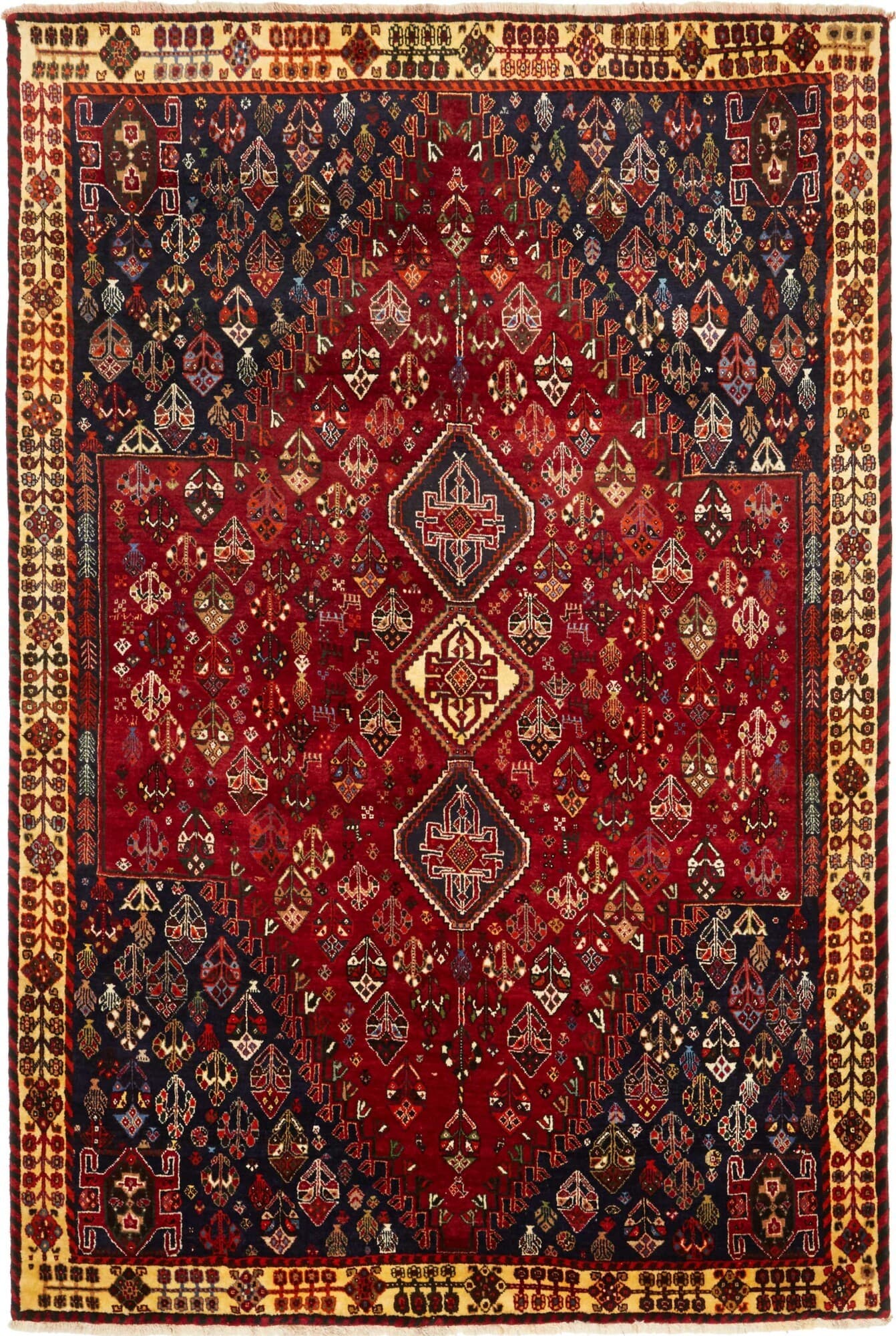 Geometrico Rosso Blu 162x238 Cm